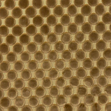 Load image into Gallery viewer, Beige Gold Circle Geometric Cut Velvet Upholstery Fabric MGF