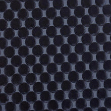 Load image into Gallery viewer, Navy Blue Circle Geometric Cut Velvet  Upholstery Fabric MGF
