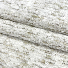 Load image into Gallery viewer, Cream Beige Brown Textured MCM Chenille Upholstery Fabric MGF