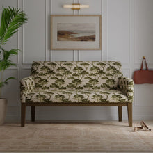 Load image into Gallery viewer, Taupe Olive Green Botanical Tree Cut Velvet Upholstery Fabric