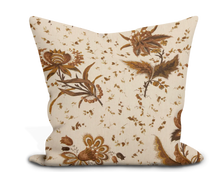 Load image into Gallery viewer, Custom Pillow Cover in Penny Morrison Thistle Flower Cinnamon Fabric  - Both Sides