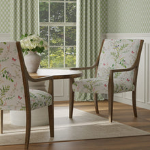 Load image into Gallery viewer, Cotton White Green Pink Yellow Red Floral Bird Chintz Upholstery Drapery Fabric