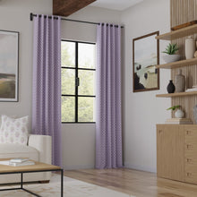 Load image into Gallery viewer, Cotton Lilac Purple Green Floral Upholstery Drapery Fabric