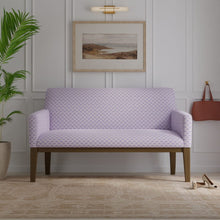 Load image into Gallery viewer, Cotton Lilac Purple Green Floral Upholstery Drapery Fabric