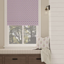 Load image into Gallery viewer, Cotton Lilac Purple Green Floral Upholstery Drapery Fabric