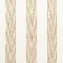 Load image into Gallery viewer, InsideOut Indoor Outdoor Performance Rattan Taupe Cream Herringbone Stripe Upholstery Fabric