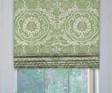 Load image into Gallery viewer, Thibaut Earl Damask Roman Shade