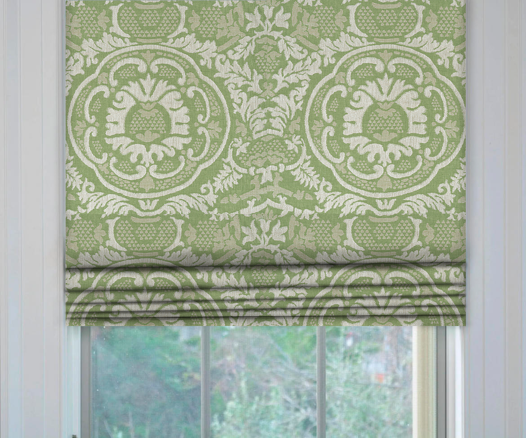 Thibaut Earl Damask Roman Shade