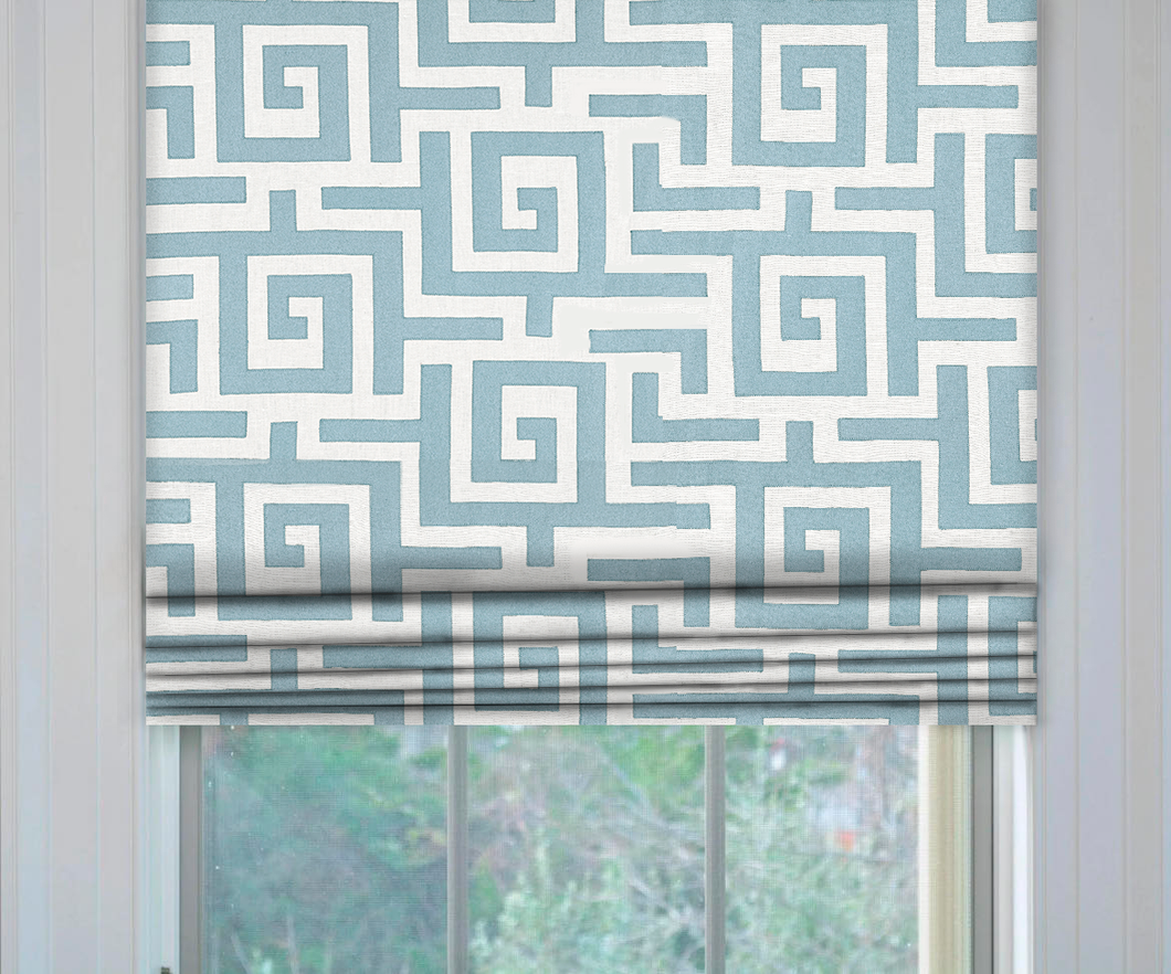 Thibaut Tulum Applique Roman Shade