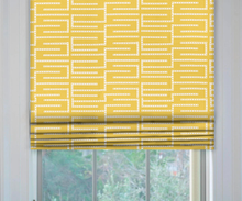 Load image into Gallery viewer, Thibaut Architect Embroidery Roman Shade