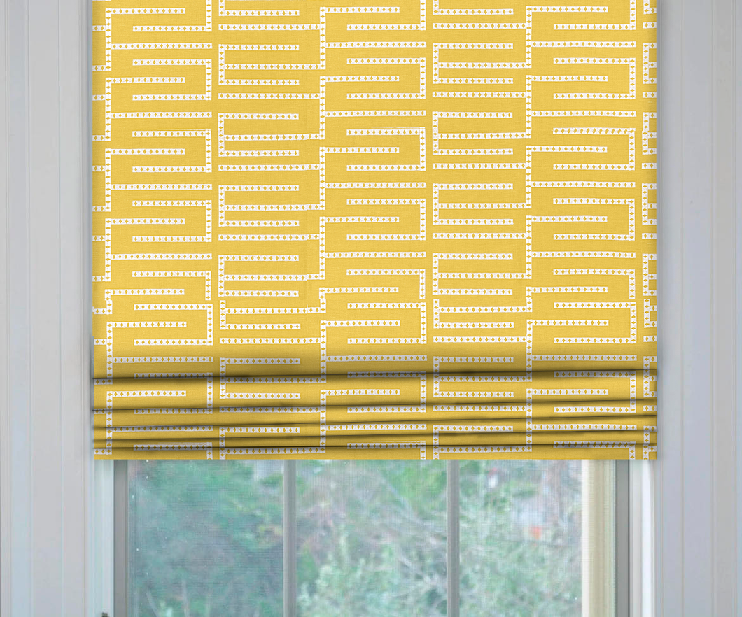 Thibaut Architect Embroidery Roman Shade