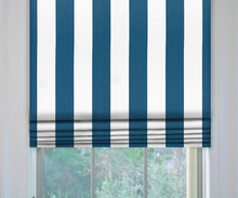 Load image into Gallery viewer, Thibaut Bergamo Stripe Roman Shade