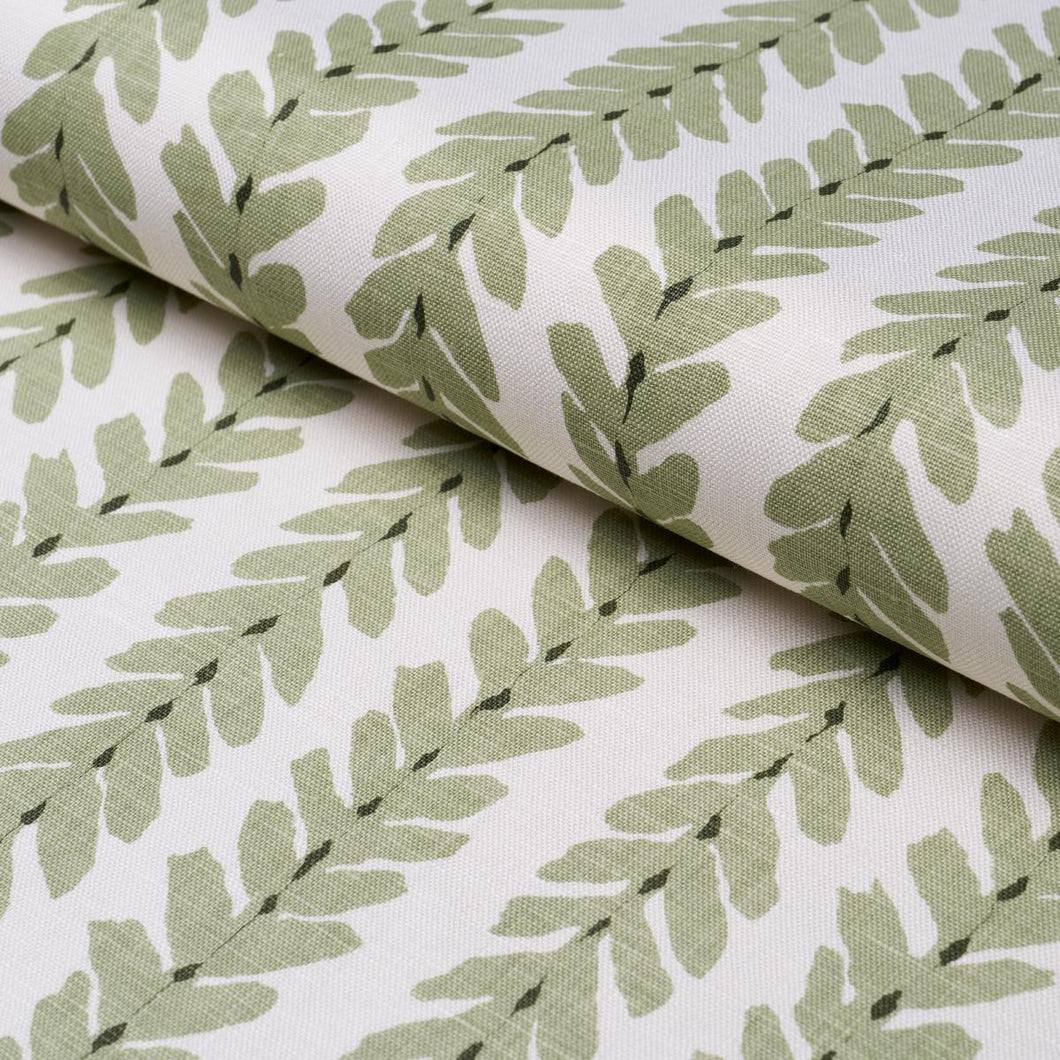 Schumacher Woodperry Fabric Moss | Fabric Bistro | Columbia