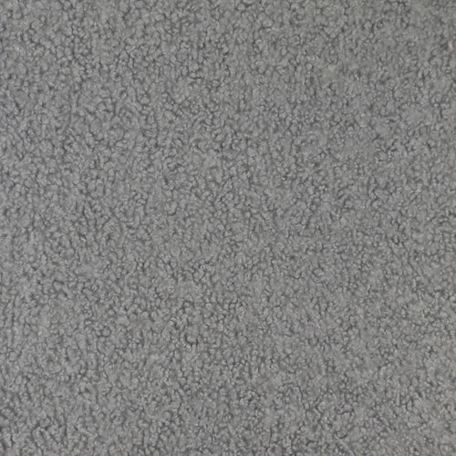 Designer Faux Wool Shearling Boucle Grey Upholstery Fabric MGF