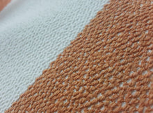 Load image into Gallery viewer, Designer Orange White Stripe Indoor Outdoor Upholstery Fabric