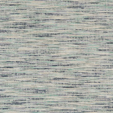 Load image into Gallery viewer, Heavy Duty Rustic Nautical Aqua Seafoam Navy Blue Cream Taupe Stripe Upholstery Fabric