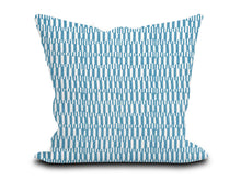 Load image into Gallery viewer, Custom Pillow Cover in Thibaut GoGo Blue  - One Side