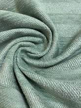 Load image into Gallery viewer, Designer Seafoam Green Chenille Stripe Upholstery Fabric WHS 4364