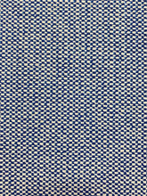 Load image into Gallery viewer, 1.25 Yd Designer Royal Blue Cream MCM Mid Century Modern Tweed Upholstery Fabric WHS 4267