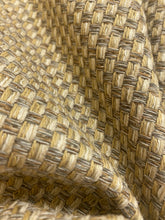 Load image into Gallery viewer, 1.5 Yard Designer Heavy Duty Wool Grey Beige Mustard MCM Mid Century Modern Water &amp; Stain Resistant Upholstery Fabric WHS 4451