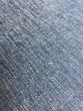 Load image into Gallery viewer, Designer Water Stain Resistant MCM Mid Century Modern French Blue Chenille Water &amp; Stain Resistant Upholstery Fabric WHS 4323