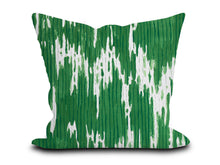 Load image into Gallery viewer, Custom Pillow Cover in Thibaut Abstract Maverick in Emerald Green - One Side