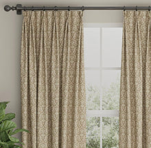 Load image into Gallery viewer, Spanish Made Damask Brocade Taupe Beige Upholstery Drapery Fabric CF