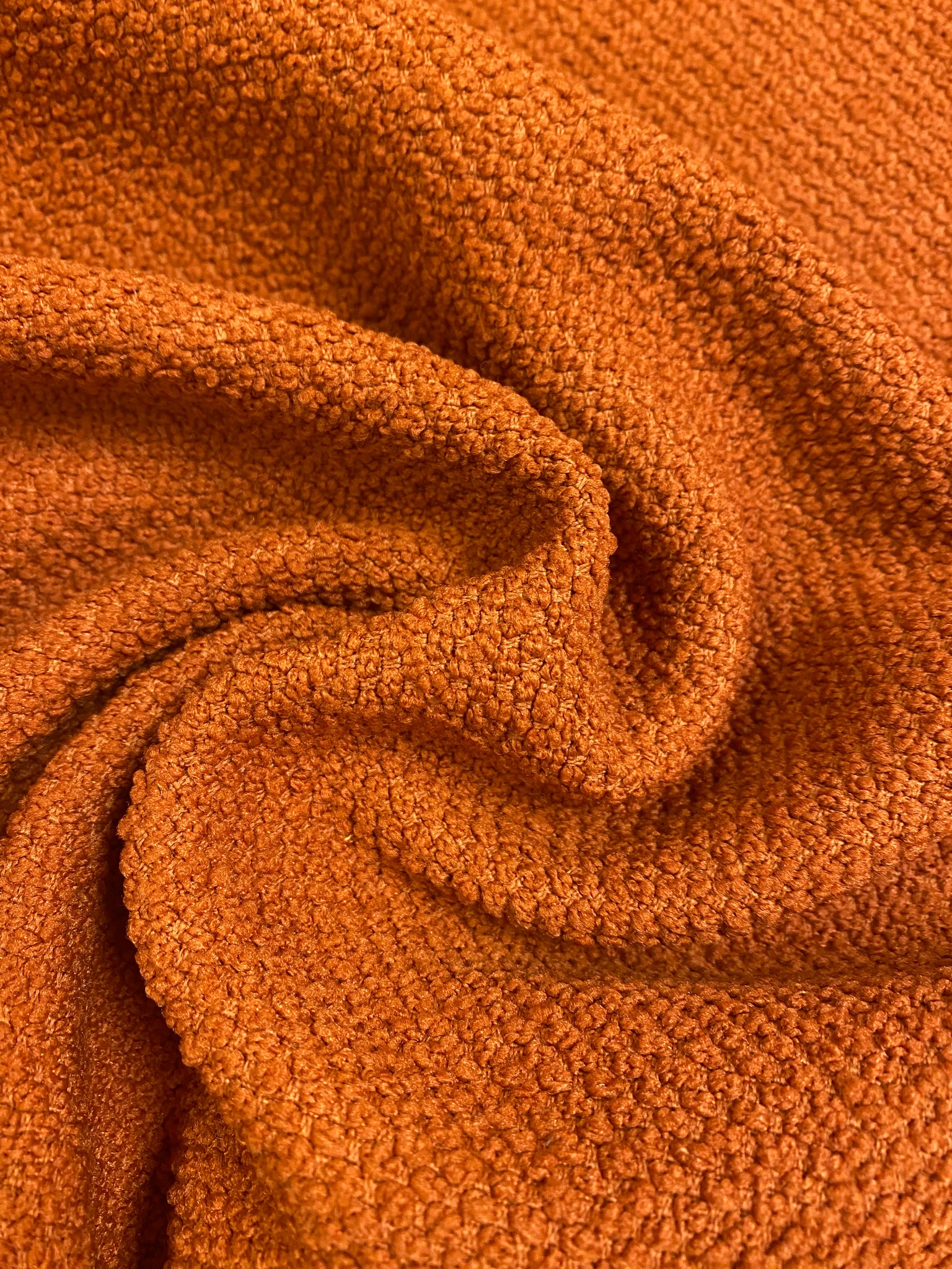 Designer Burnt Orange Water Stain Resistant MCM Mid Century Modern Upholstery Fabric WHS 4490