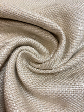 Load image into Gallery viewer, Mario Sirtori Italian Pearlescent Polished Linen Viscose MCM Beige Upholstery Drapery Fabric WHS 4326