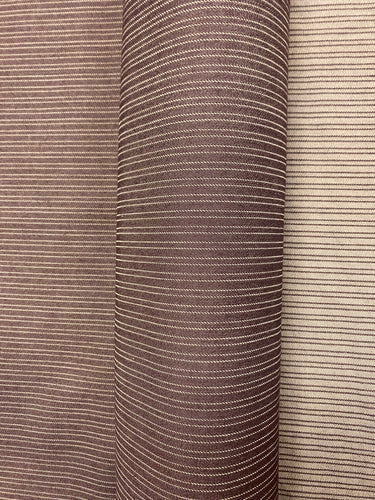 Designer Reversible Indoor Outdoor Water & Stain Resistant Plum Purple Stripe Upholstery Drapery Fabric WHS 4423