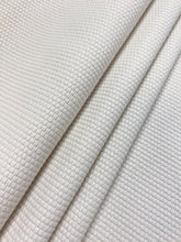 Load image into Gallery viewer, Designer Indoor Outdoor Cream Polypropylene Basketweave Upholstery Fabric WHS 4492