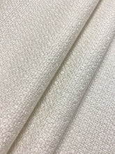 Load image into Gallery viewer, 1.25 Yard of Designer Heavy Duty Linen Blend Cream Nubby Water &amp; Stain Resistant Upholstery Fabric WHS 4336