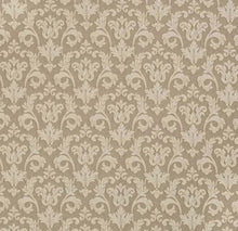 Load image into Gallery viewer, Spanish Made Damask Brocade Taupe Beige Upholstery Drapery Fabric CF