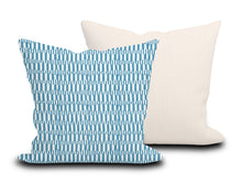 Load image into Gallery viewer, Custom Pillow Cover in Thibaut GoGo Blue  - One Side