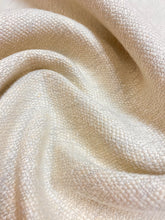 Load image into Gallery viewer, Designer Heavy Duty Grey Cream Nubby Belgian Linen Water &amp; Stain Resistant Upholstery Fabric WHS 4357