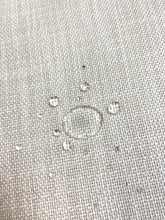 Load image into Gallery viewer, Designer Water &amp; Stain Resistant Faux Linen Ivory Beige Upholstery Fabric WHS 4507