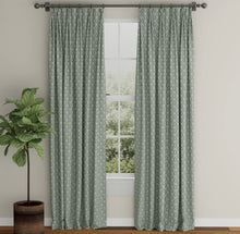 Load image into Gallery viewer, Spanish Made Brocade Damask Turquoise Aqua Blue Grey White Upholstery Drapery Fabric CF