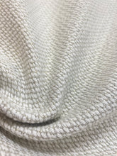 Load image into Gallery viewer, Perennials Nit Whitty Indoor Outdoor Water &amp; Stain Resistant Ivory Beige MCM Mid Century Modern Basketweave Upholstery Fabric WHS 4358
