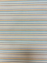 Load image into Gallery viewer, Designer Stripe Green Yellow Blue Upholstery Fabric WHS 4392