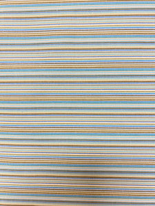 Designer Stripe Green Yellow Blue Upholstery Fabric WHS 4392