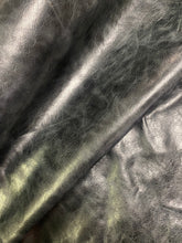 Load image into Gallery viewer, 532 SF Halian Black Distressed Genuine Upholstery Leather WHS 4263