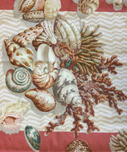 Load image into Gallery viewer, Cowtan &amp; Tout Tortola Seashells Shells Nautical Coral Cream Ocean Beach Home Decor Cotton Linen Fabric Upholstery Drapery