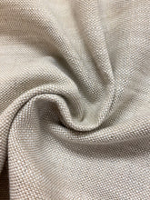 Load image into Gallery viewer, Designer Beige Taupe Strie MCM Mid Century Modern Indoor Outdoor Water &amp; Stain Resistant Upholstery Drapery Fabric WHS 4338