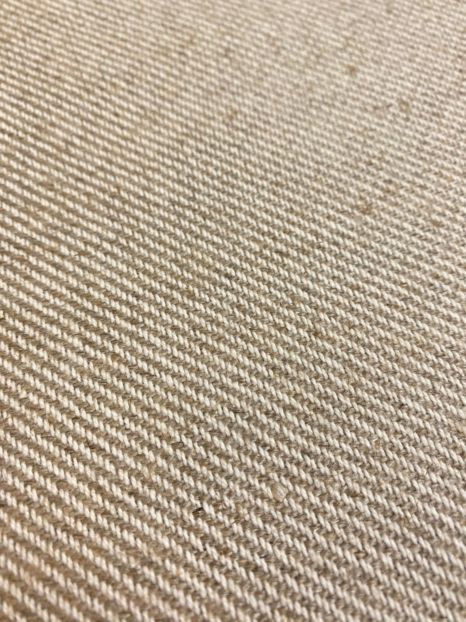 Linen Cream Taupe Stripe Upholstery Fabric, Fabric Bistro, Columbia