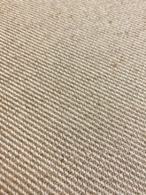 Load image into Gallery viewer, Designer Linen Cream Taupe Stripe Water &amp; Stain Resistant Upholstery Fabric WHS 4523