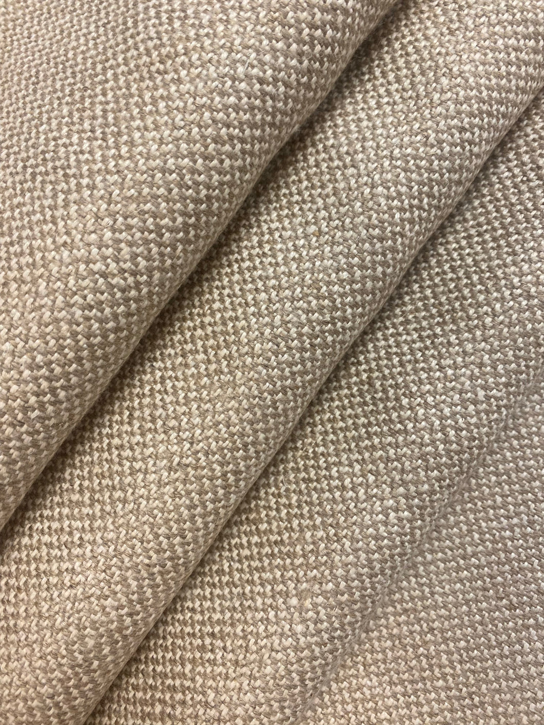 Designer Heavy Duty Off White Taupe retailer Neutral Geometric Belgian Linen Upholstery Drapery Fabric WHS522