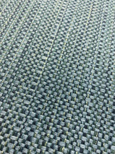 Load image into Gallery viewer, 1.5 Yard Designer Teal Aqua Seafoam Green MCM Mid Century Modern Tweed Upholstery Fabric WHS 4419
