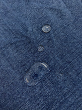 Load image into Gallery viewer, Designer Water &amp; Stain Resistant Indoor Outdoor Denim Blue Stonewashed Linen Cotton Upholstery Drapery Fabric WHS 4510