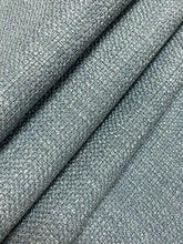 Load image into Gallery viewer, Designer Steel Blue MCM Mid Century Modern Woven Tweed Water &amp; Stain Resistant Upholstery Fabric WHS 4248