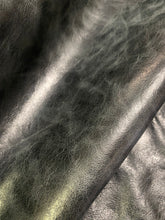 Load image into Gallery viewer, 532 SF Halian Black Distressed Genuine Upholstery Leather WHS 4263